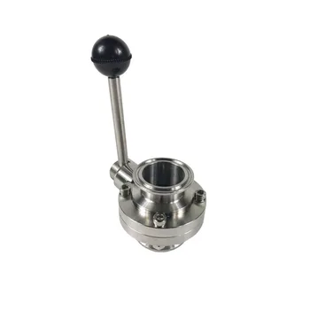 

4'' Trip Clamp Sanitary Butterfly Valve Stainless Steel Silicone Sealing New