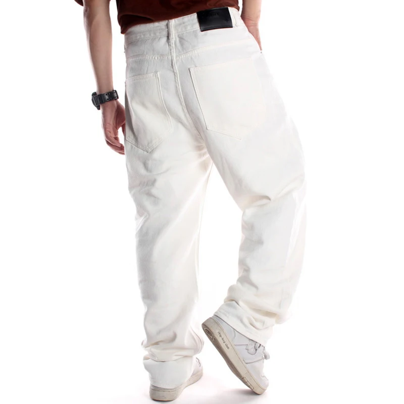 Pantalon Baggy Homme Couleur Blanc