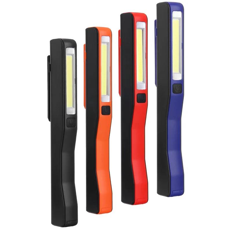 Portable Rechargeable Flashlight USB COB LED Magnetic Pen Light Torch Work Light For Camping Lanterna Tactical Hiking Fishing
