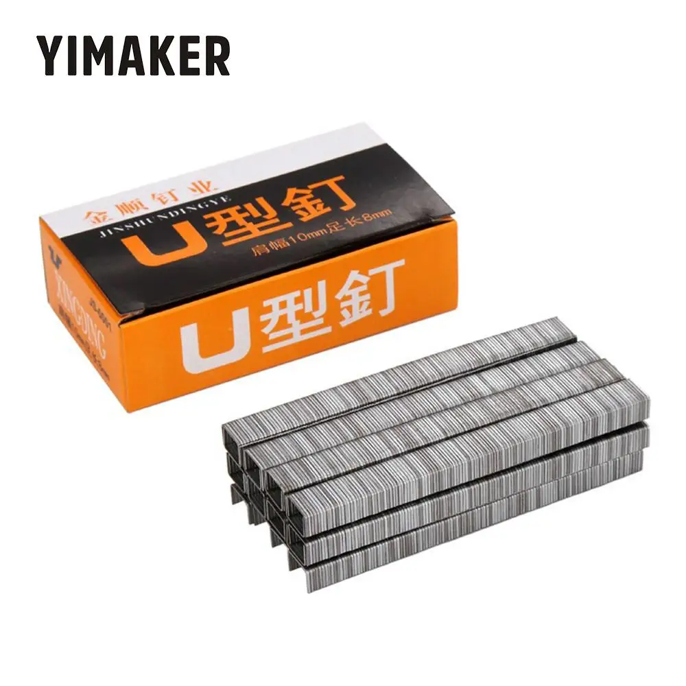 Heavy Duty Staples 1008F U Nails 2400Pcs/box Gun Furniture For Staple Woodworking household use profession Manual Pincers Heavy Duty Staples 1008F U Nails 2400Pcs/box Gun Furniture For Staple Woodworking household use profession Manual Pincers