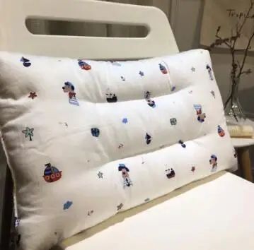 BXX055G-pillow Детская подушка с животными, хлопковая детская кроватка, Подушка для кормления, постельные принадлежности, детская наволочка, моющаяся подушка для детской комнаты - Цвет: BXX055G-pillow