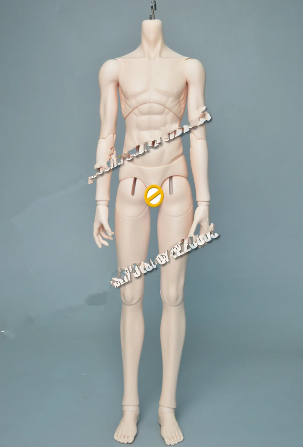 

BJD 1/3 BJD muscle Boy body (Body only, Without head) with head 65cm height