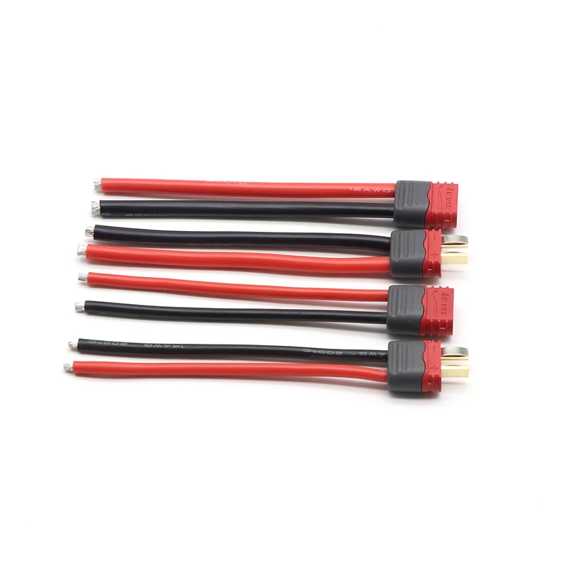 1 пара AMASS XT60+ T разъем 14AWG 100 мм Мужской Женский силовой кабель для RC FPV гоночный Дрон Квадрокоптер