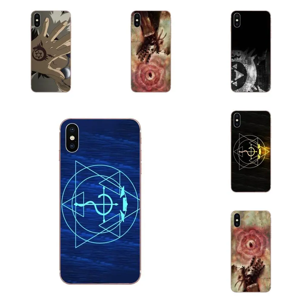 Full Metal Alchemist Ouroboros Symbol Soft Protector Phone Cases For Apple iPhone X XS Max XR 4 4S 5 5C 5S SE 6 6S 7 8 Plus | Мобильные