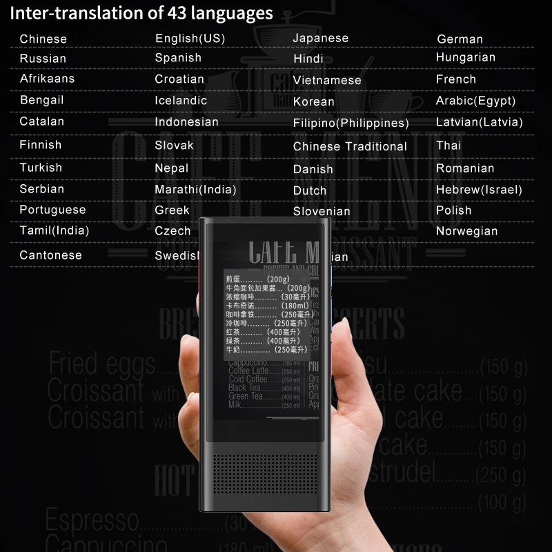 Флагманский Boeleo W1 3,0 AI Voice Photo Translator 3," ips 4G wifi 8GB память 2080mAh 117 языки портативный OTG перевод