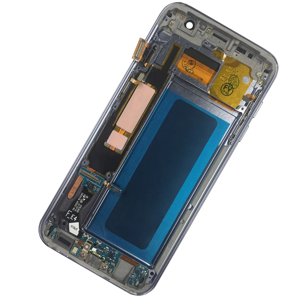 Супер AMOLED 5 ''LCD для SAMSUNG Galaxy s7 edge G935 G935F ЖК дисплей сенсорный экран с рамкой +