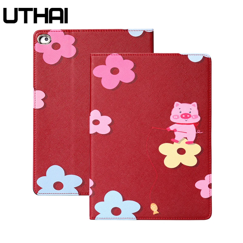 Чехол UTHAI E033 для iPad 9 7 2018/2017 чехол из искусственной кожи умный с подставкой