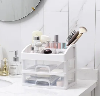 

Cosmetics boxes dresser lipstick film of face of wholesale jewelry shelf household dustproof box package mail