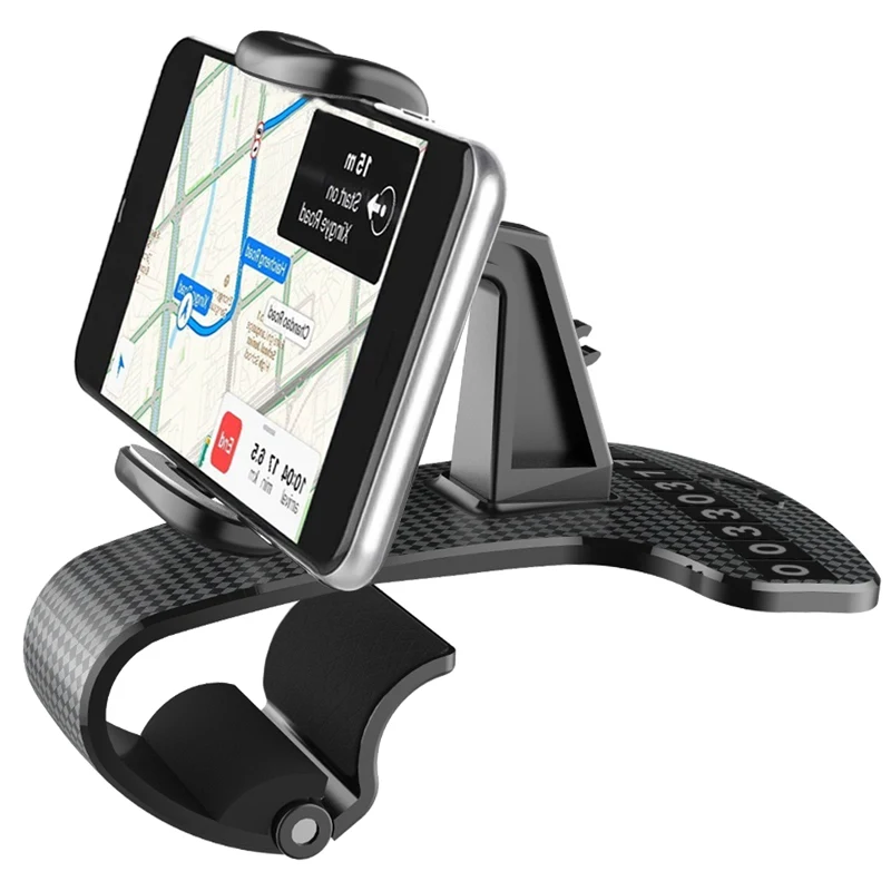 Phone Holder HUD Car Dashboard Phone stand 360° Rotation Adjustable GPS Car Clips holder for iphone 11 Mobile Phone car stand