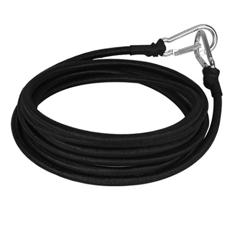 1m/1.5m/2m Heavy Duty Bungee Cord Tie Strap String Carabiner Hooks Kayak Camping Cycling Luggage Accessory