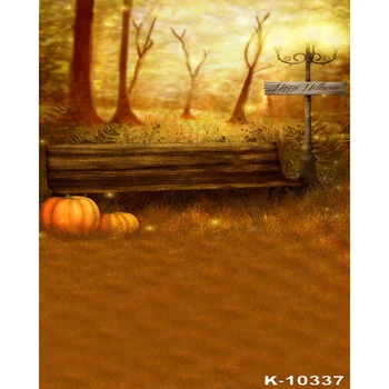 

Autumn Forest Photography Backdrop halloween Golden Fall Pumpkin Harvest Background Baby Kids Portrait Party Photo Studio Props