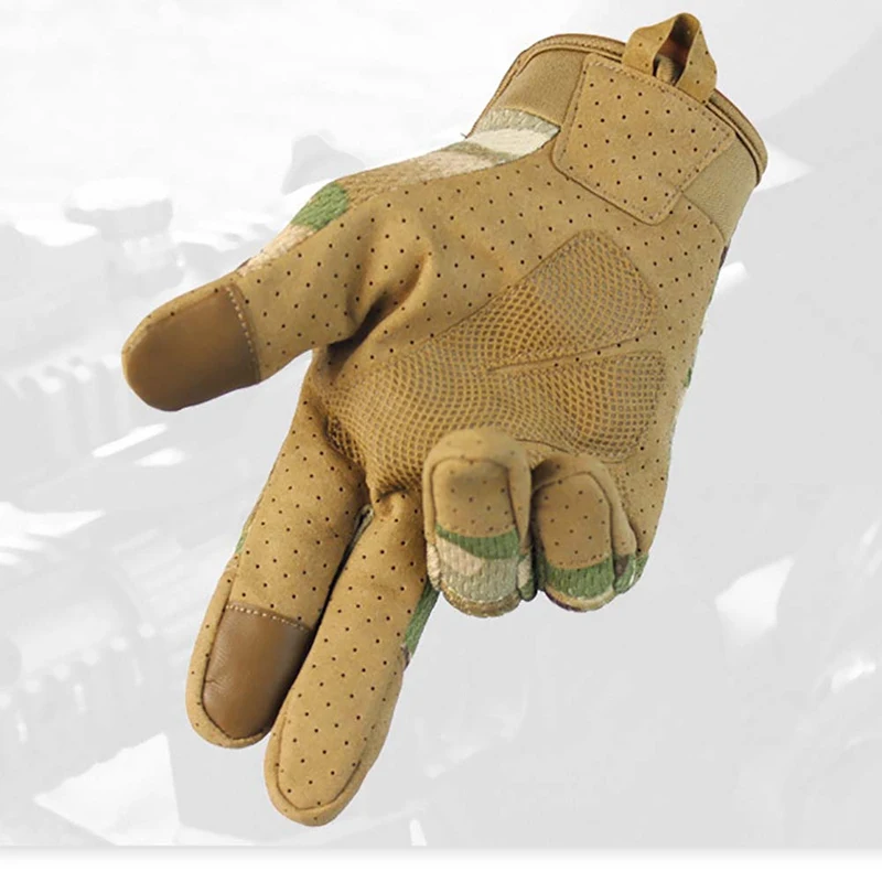 Новые уличные тактические перчатки армейские военные велосипедные страйкбол Пешие прогулки альпинистские стрельбы Пейнтбол Камуфляж Спорт полный палец перчатки