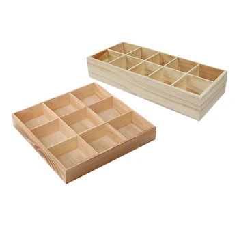 

Solid Wooden Box Desk Table Storage Tray Drawer Organzier for Jewelry Cosmetics