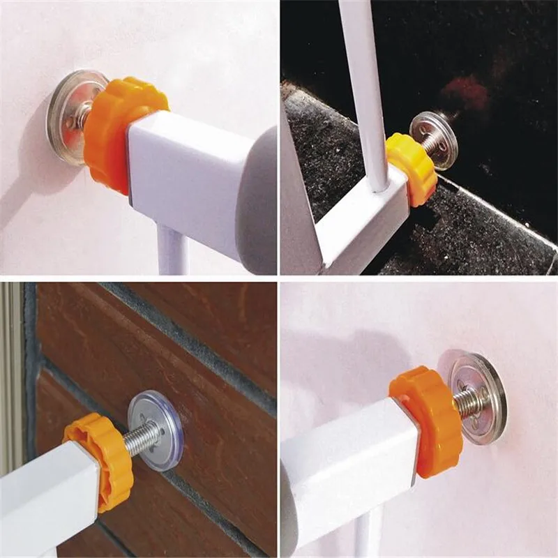 4Pcs/Pack Baby Pet Safety Stairs Gate Screws/Bolts with Locking Nut Spare Part Accessories Kit Baby Safety Doorways High Quality
