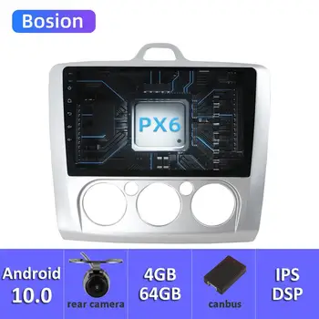 

Bosion Android 10 Car Radio Multimedia Player For Ford for Focus Mk2 Mk3 2004-2011 GPS Navigation IPS Screen DSP PX6 4GB 64GB