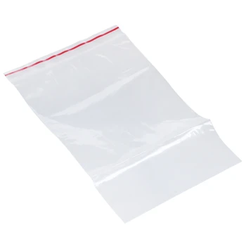 

100 pcs 12 cm x 8 cm Clear Seed Plant Reclosable Seal Bag Storage