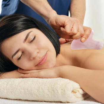 

Natural Resin Scraper SPA Body Back Relax Massage Scraping Guasha Beeswax Board Skin Relaxing Hand Massage Tool