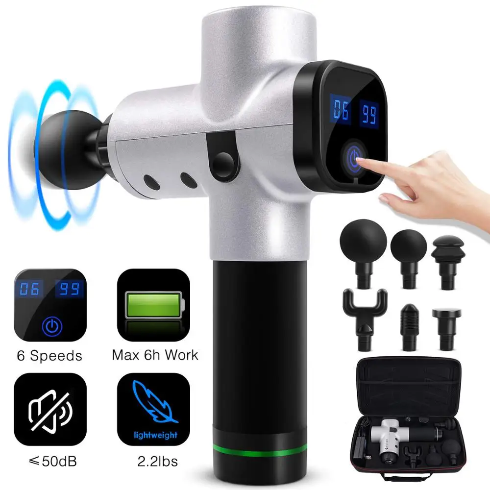 

Tissue Massage Gun Muscle Relaxation Massager Muscle Pain Relief Management Slimming Shaping Training Exercising Body Relaxation