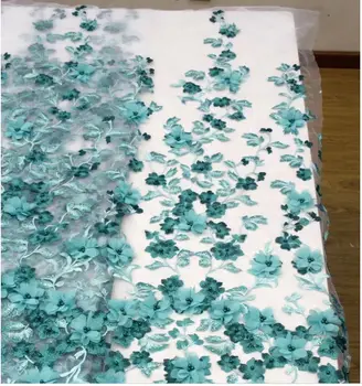 

NEW African Lace Fabric 2020 Embroidered Nigerian Lace Fabrics High Quality French Tulle 3D Lace Fabric For Women Dress
