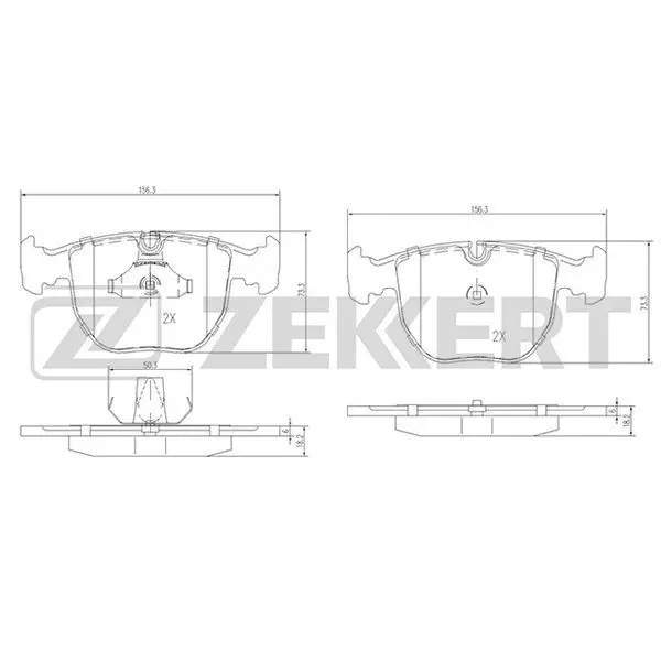 Pads brake Drive. Front BMW 5 (E39) 96-7 (E38) 94-X3 (E83) - Цена: 