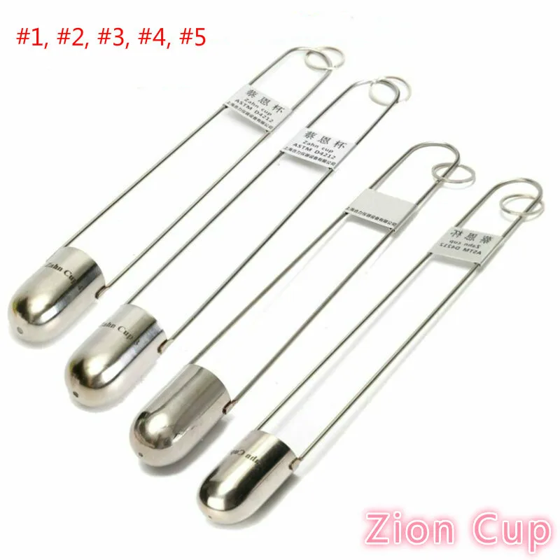 Viscosity cup stainless steel precision mixing and thinning tool Zion Cup 1#2#3#4#/5# viscosity cup
