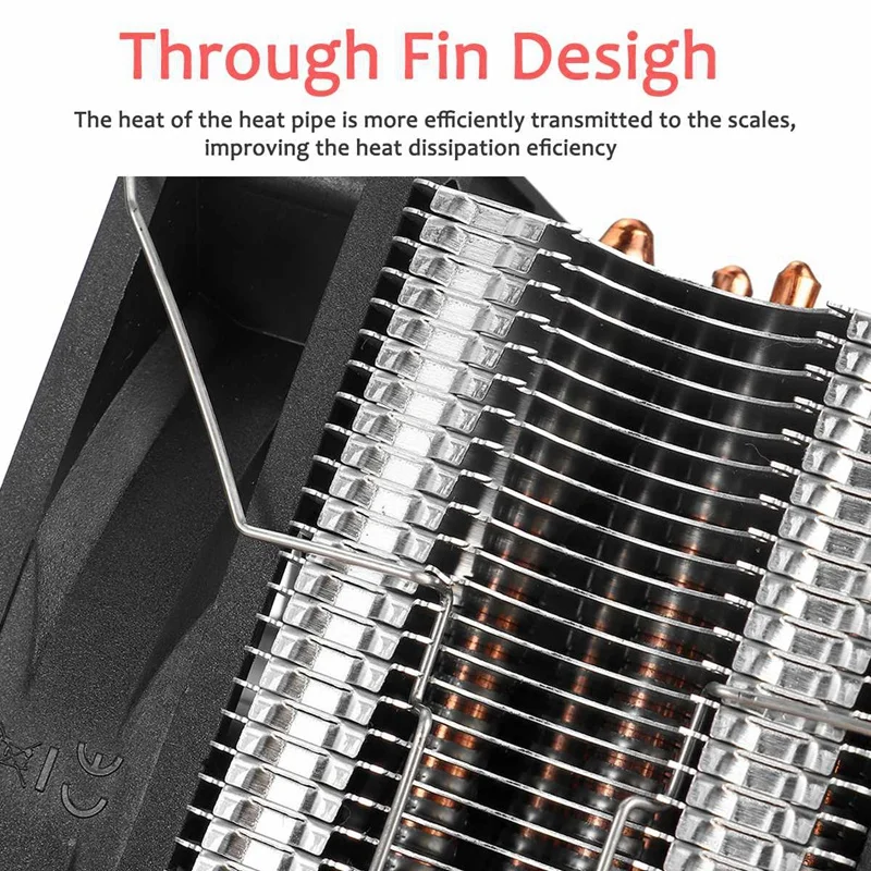 Процессор охладитель 12 см вентилятор 6 Медь теплопроводов холодильник 4Pin радиатор с одним Вентилятор охлаждения кулер для LGA 1150/1151/1155/1156/1366/775/2011 AMD
