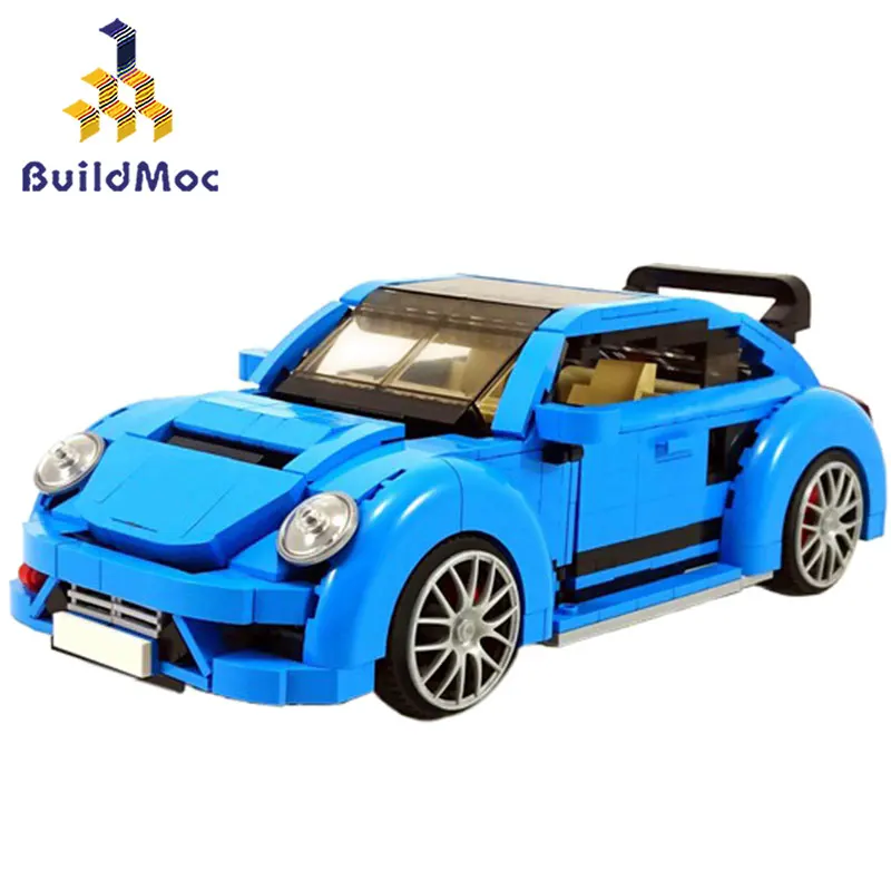 

Buildmoc Technic Mini Building Blocks Vehicle Assemable Educational Toys for Children-Beetle-Creatored Truck Car Bricks Toys