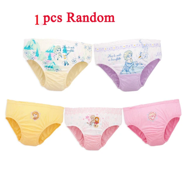 Random 1 piece Panties For Baby Girls Cotton Underwear Disney Frozen 2 Anna  Elsa Princess Briefs Children Underpants Shorts - AliExpress