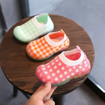 

JY Baby girls boys Shoes Toddler Knitted Socks gride shoes First Walkers shoes 3colors 16-21 TB01