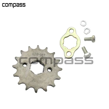 

16T Teeth 428 Drive Chain Front Sprocket Cog for Pit Trail Dirt Bike ATV Quad Buggy Motorcycles Gears Accessories 20mm
