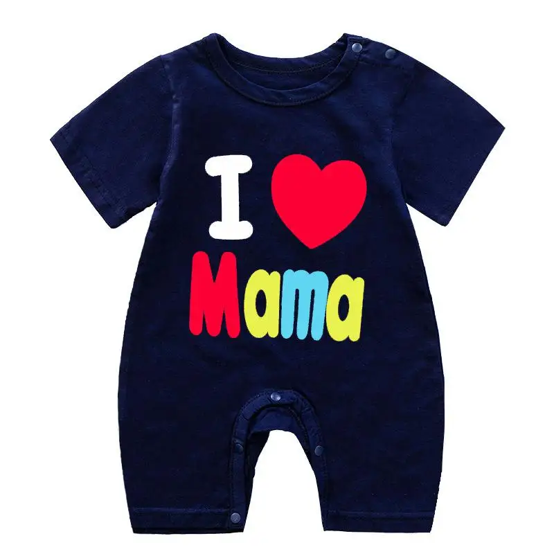 Newborn Baby Unisex Clothes Short Sleeved Cartoon Jumpsuit Infant Baby Summer Cotton Rompers Baby Boys Ha Clothes Girls Costume Baby Bodysuits comfotable Baby Rompers