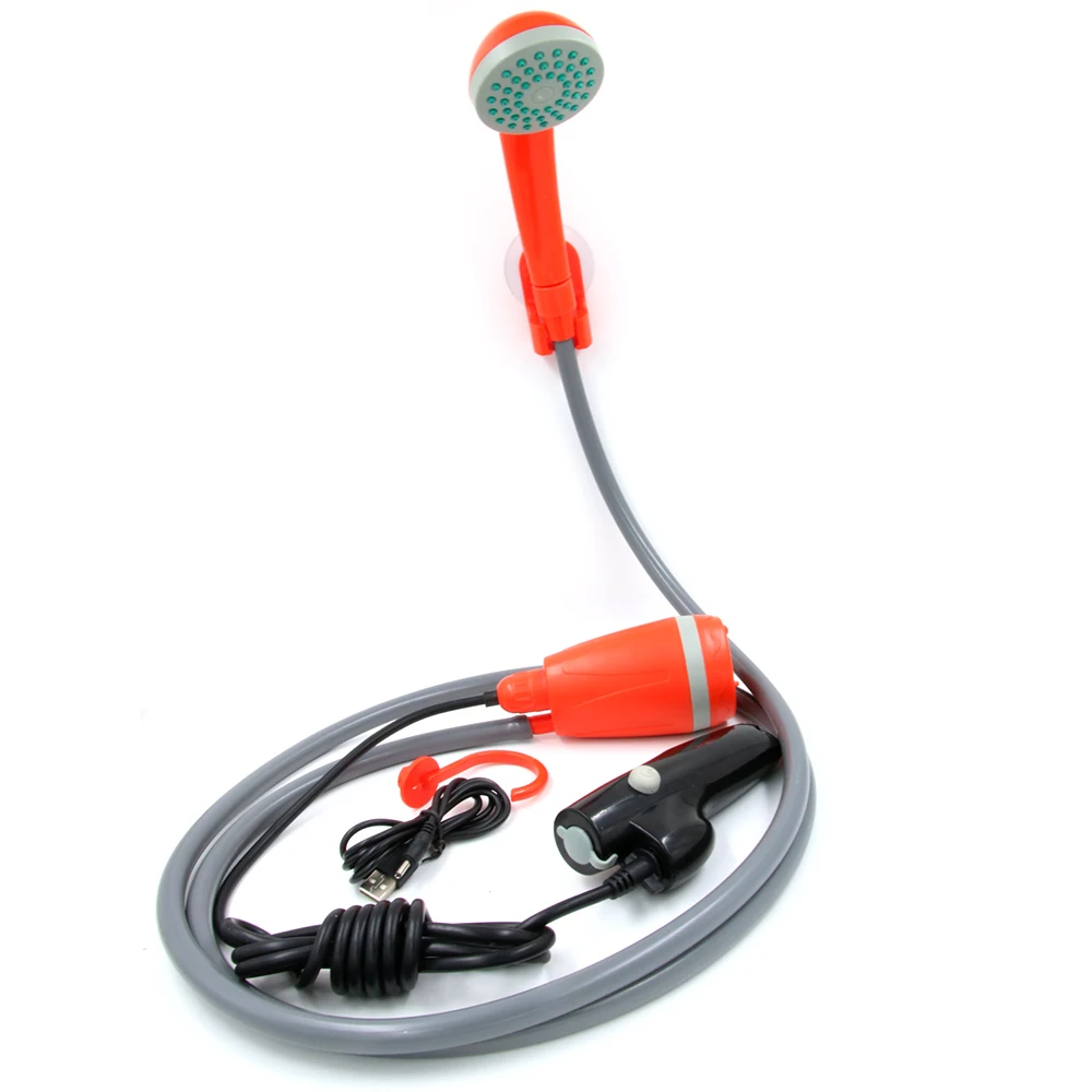 

Portable Camping Shower Set Usb Rechargeable Electric Pump Travel Outdoor Beach Shower Water Bag Tank Kit Pet Car Washing Tool