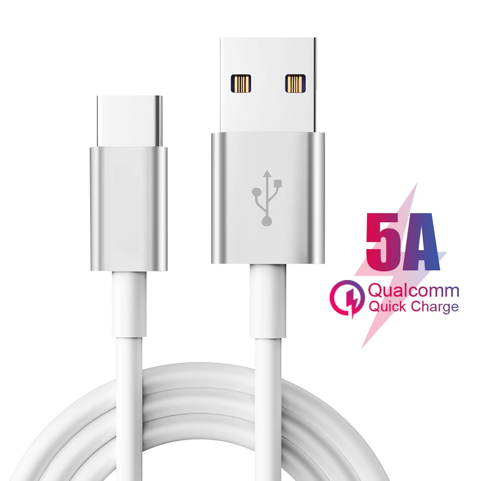 Fast Charge Type-C to USB2.0 Data Cable 5A Fast Charge Quad Core for Samsung Xiaomi Redmi Huawei