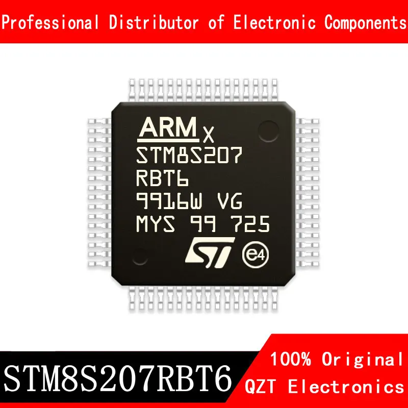 5pcs/lot new original STM8S207 STM8S207RBT6 QFP-64 microcontroller MCU In Stock