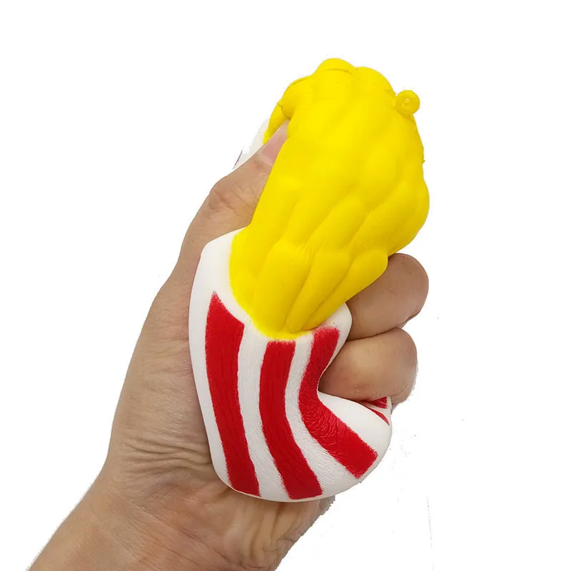 Kawaii мягкая еда крем ароматизированный картофель фри чипсы Squishies медленно поднимающиеся игрушки для снятия стресса Новинка кляп игрушки для детей
