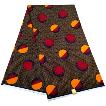 

Kwanzaa Veritable Real Dutch Wax Print Fabric Nigeria Ankara 6yard African Wax Fabric