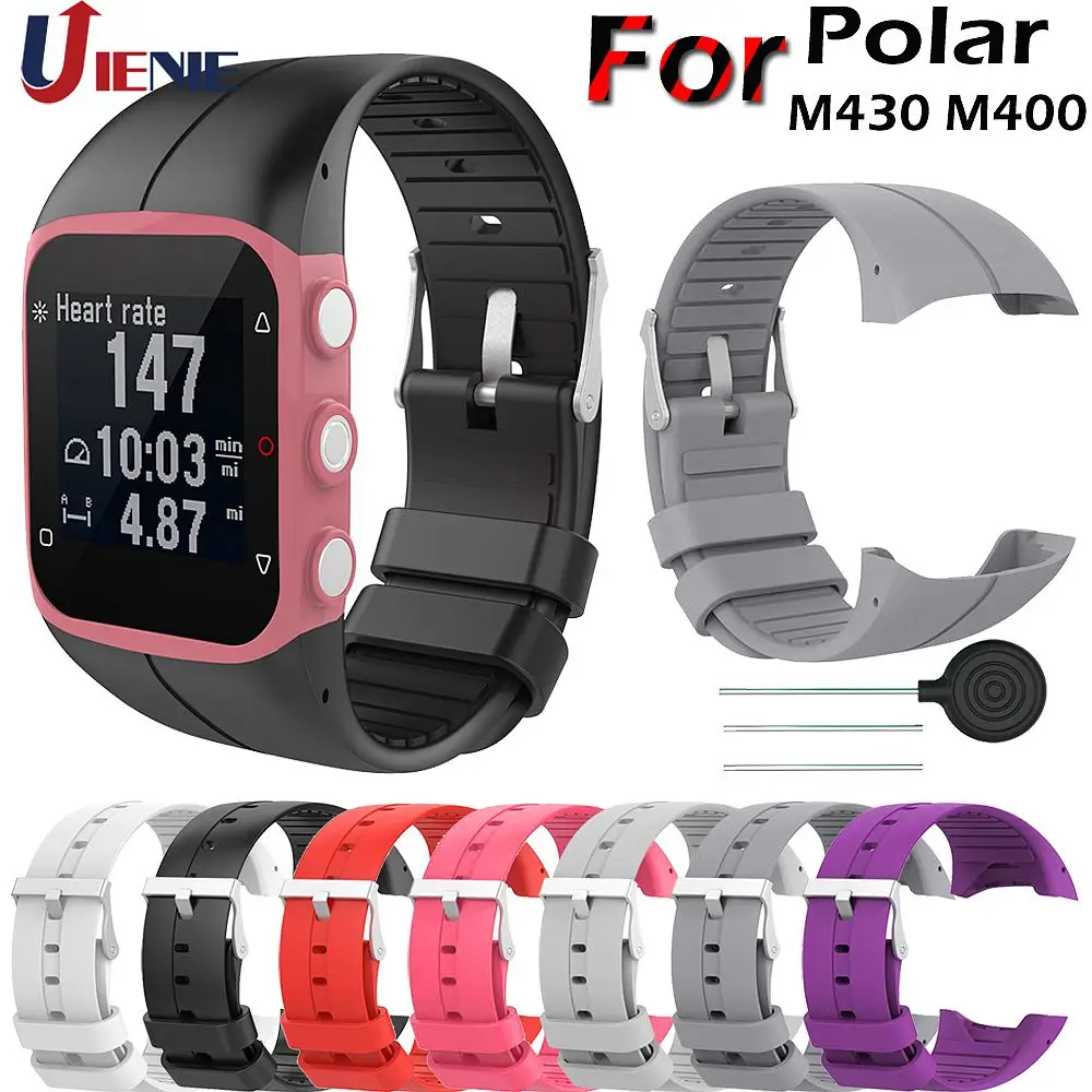 

Silicone Strap Watchband for Polar M430 M400 Watch Bracelet Band Fashion Sport Replacement Wristband Correa for Polar M430 M400