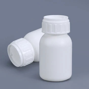 

50ML Empty Chemical solvent bottle with Lid fluorinated HDPE container Corrosion-resistant refillable bottles 5PCS/lot