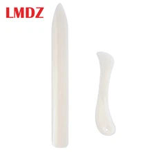 LMDZ набор инструментов для кожевенного ремесла из 2 предметов, папка для костей для кожаного забивания, складные края, бумага ручной работы, ш...