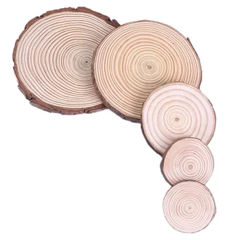 

1 Set of Round Wooden Slice Decor for Photo Props Home Decor