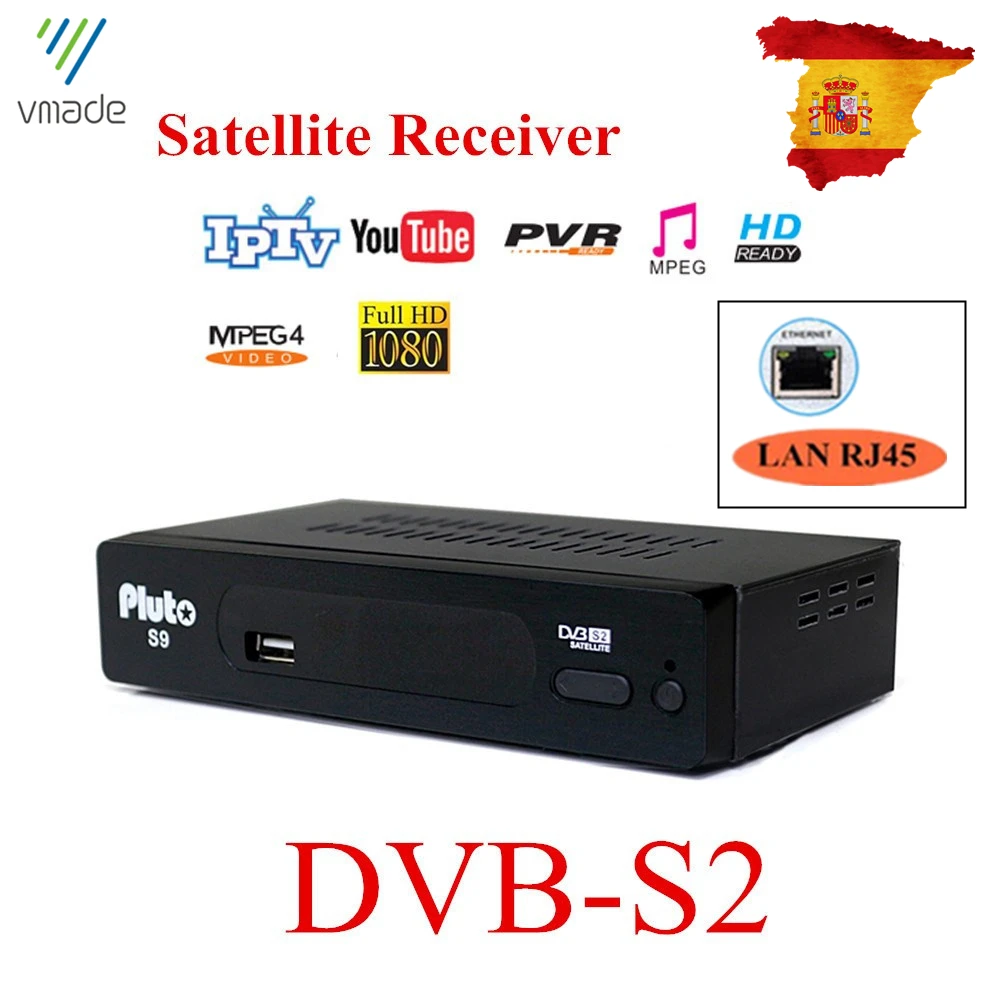 DVB S2 Full hd спутниковый цифровой приемник ТВ коробка Встроенный Wi-Fi мощность с RJ45 сетевой горшок поддержка IKS, IP tv, wifi, Youtube, Cccam
