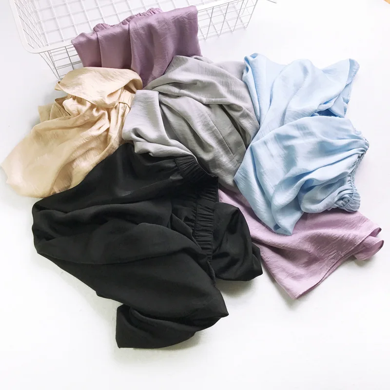 

Summer Soft Cupro Ice Feeling Wide Leg Pants Trousers