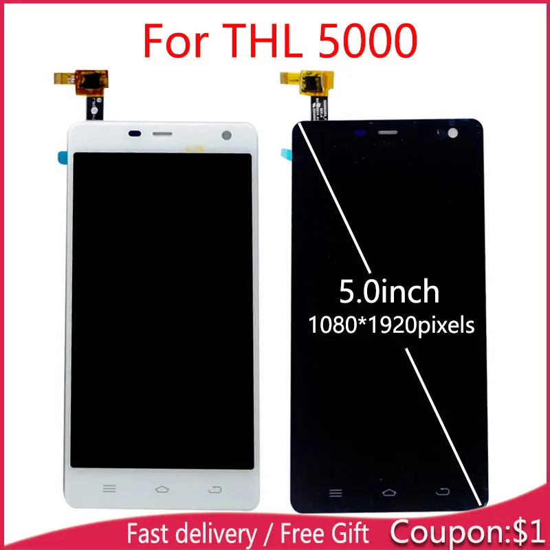 

Touch Panel For THL 5000 THL5000 LCD Display Assembly Touch Screen Digitizer