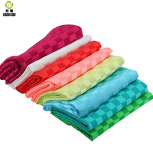 Shuanshuo полиэфирный аммиак имитация шелка эластичный атлас жаккардовый клетчатый ткань для модных рубашек чеонгсам Пижама