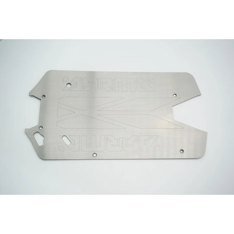 RC Car Chassis Armor RC CAR Parts Arrma Big Rock 1/10 Outcast Truck Upgrade Accessories Stainless Steel Chassis Armor Guard Plate