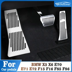 Couvercle de pédale de frein d'accélérateur de carburant en aluminium, accessoires d'intérieur pour BMW X5 X6 E70 E71 E72 F15 F16 F85 F86 