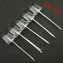 10 шт./лот 8 мм 850nm ИК светодиодный инфракрасный диод светодиодный светильник 45 градусов Длинная нога через отверстие 12mil чип Безопасности Светильник осветитель