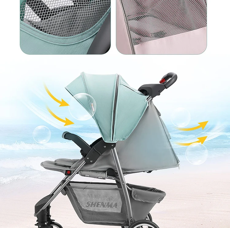 Baby stroller children's lightweight folding umbrella car newborn can sit reclining baby portable shock absorber trolley