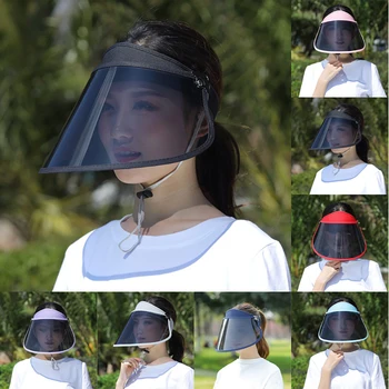 

Safety Full Face Cover Hat Flip Up Visor Cap Protection Sunproof Work Guard Visor Shield Cover Flying Spit Prevent