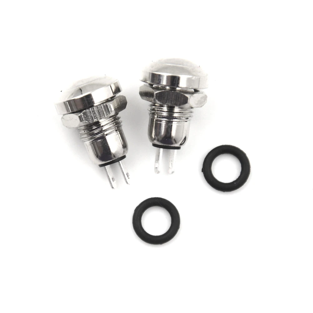 Металлический Мгновенный кнопочный переключатель 1NO 2Pin Mini 0 5a/250VAC 8 мм 2